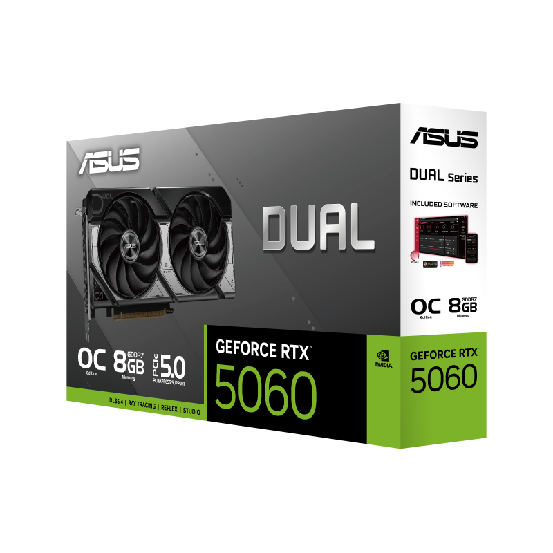 ASUS Dual GeForce RTX™ 5060 8GB GDDR7 OC Edition ASUS Dual GeForce RTX™ 5060 8GB GDDR7 OC Edition