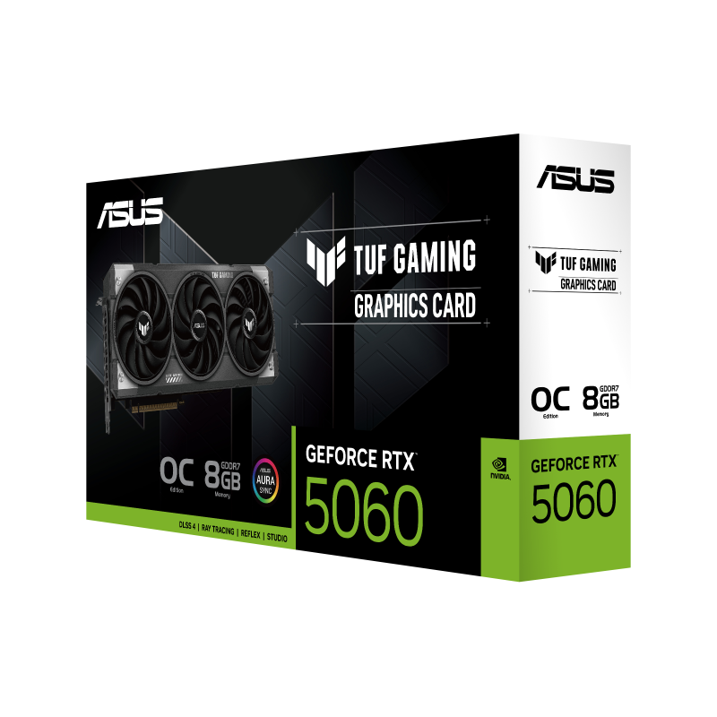 ASUS TUF Gaming GeForce RTX™ 5060 8GB GDDR7 OC Edition ASUS TUF Gaming GeForce RTX™ 5060 8GB GDDR7 OC Edition