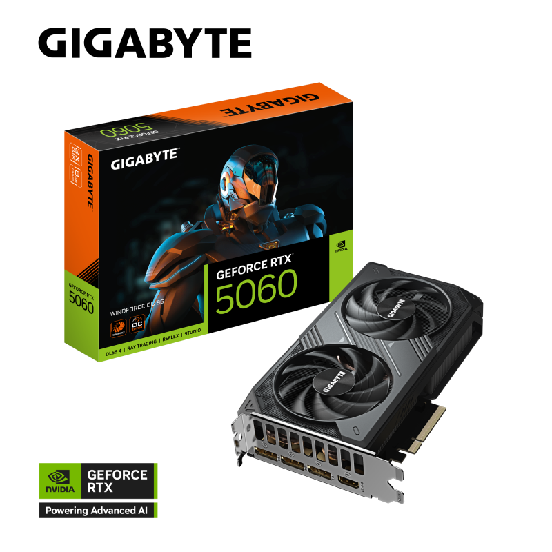 GIGABYTE GeForce RTX™ 5060 WINDFORCE OC 8G [現金/轉數快優惠 $3899]