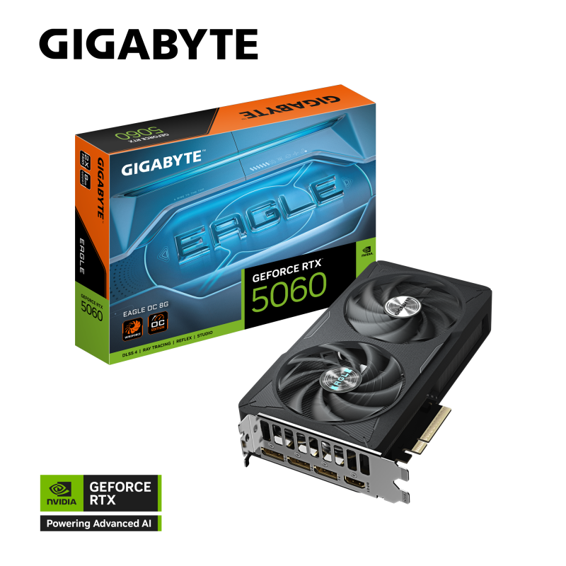 GIGABYTE GeForce RTX™ 5060 EAGLE OC 8G [現金/轉數快優惠 $4099]