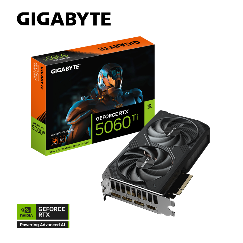 GIGABYTE GeForce RTX™ 5060 Ti WINDFORCE OC 8G [現金/轉數快優惠 $4799]
