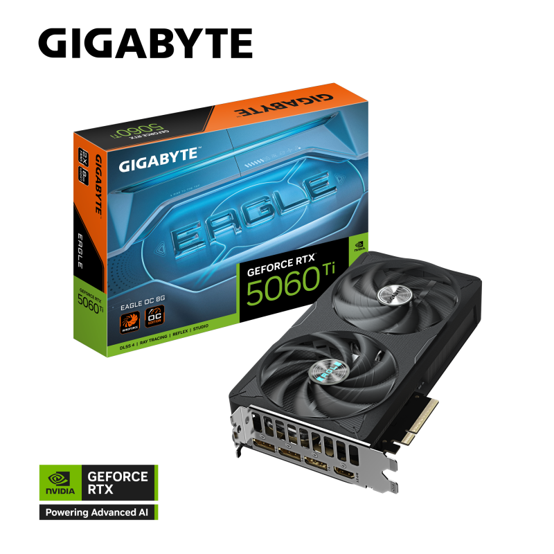 GIGABYTE GeForce RTX™ 5060 Ti EAGLE OC 8G [現金/轉數快優惠 $4999]