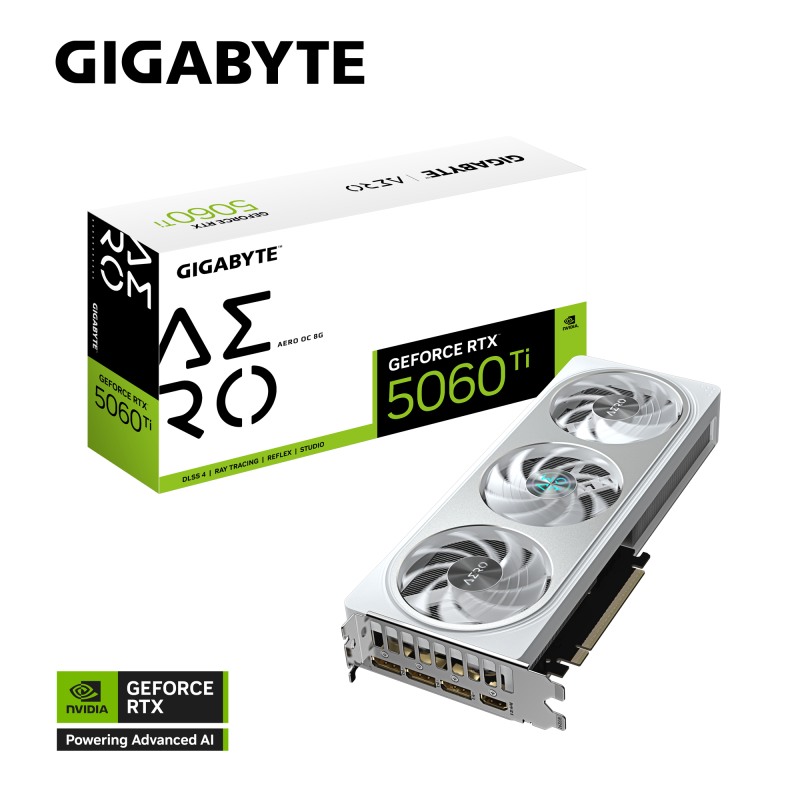 GIGABYTE GeForce RTX™ 5060 Ti AERO OC 8G GIGABYTE GeForce RTX™ 5060 Ti AERO OC 8G
