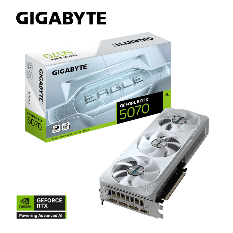 GIGABYTE GeForce RTX™ 5070 EAGLE OC ICE SFF 12G