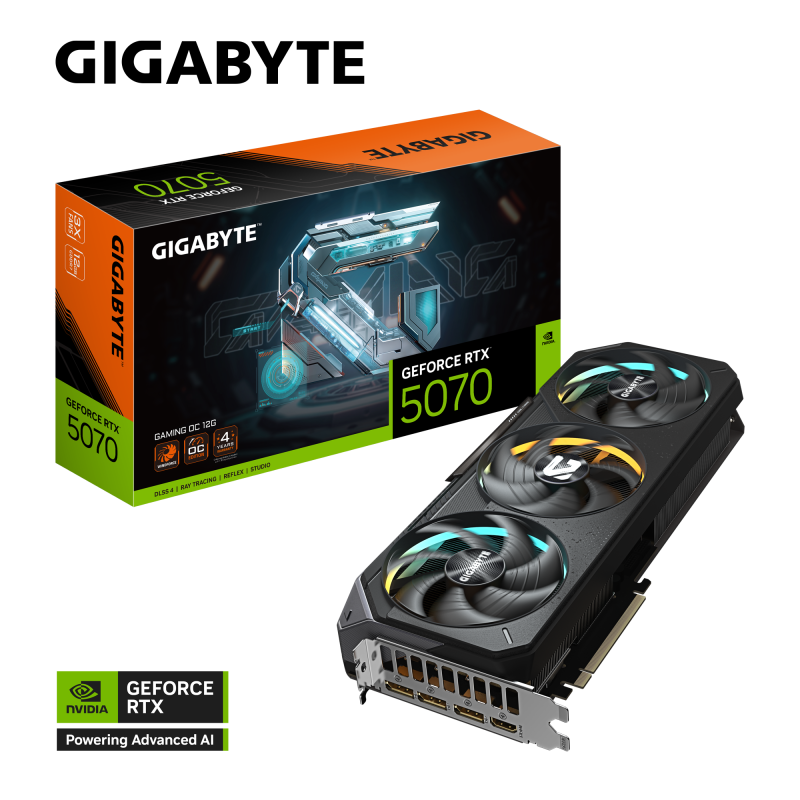 GIGABYTE GeForce RTX™ 5070 GAMING OC 12G