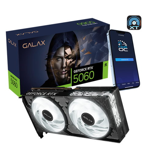 GALAX GeForce RTX™ 5060 1-Click OC 8GB GDDR7 [現金/轉數快優惠 $3480]