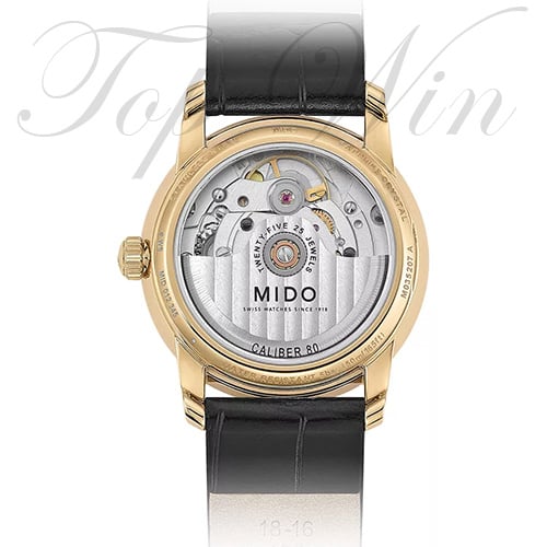 MIDO Baroncelli Wild Stone Automatic Black Leather Watch M035.207.36.461.00 &nbsp;平行進口