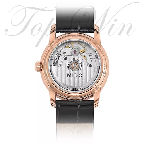 MIDO Baroncelli Wild Stone Automatic Black Leather Watch M035.207.36.471.00 &nbsp;平行進口