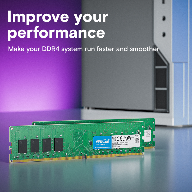 Crucial 16GB DDR4-3200 UDIMM - CT16G4DFRA32A