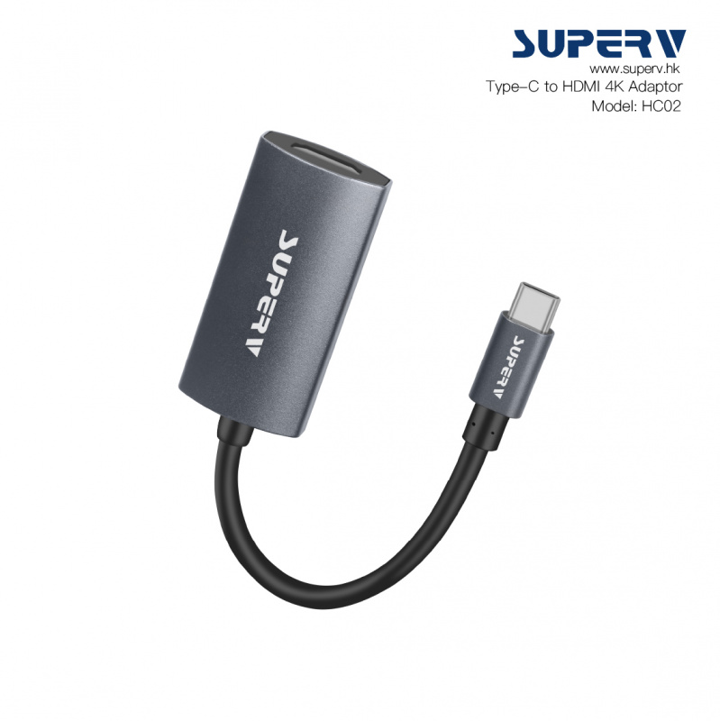 SuperV HC01/HC02 High Speed Ultra 4K HD高清USB Type-C to HDMI2.0影音線