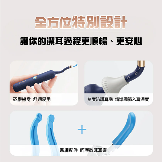 Bebird 多功能彎曲定型掏耳棒 I35R