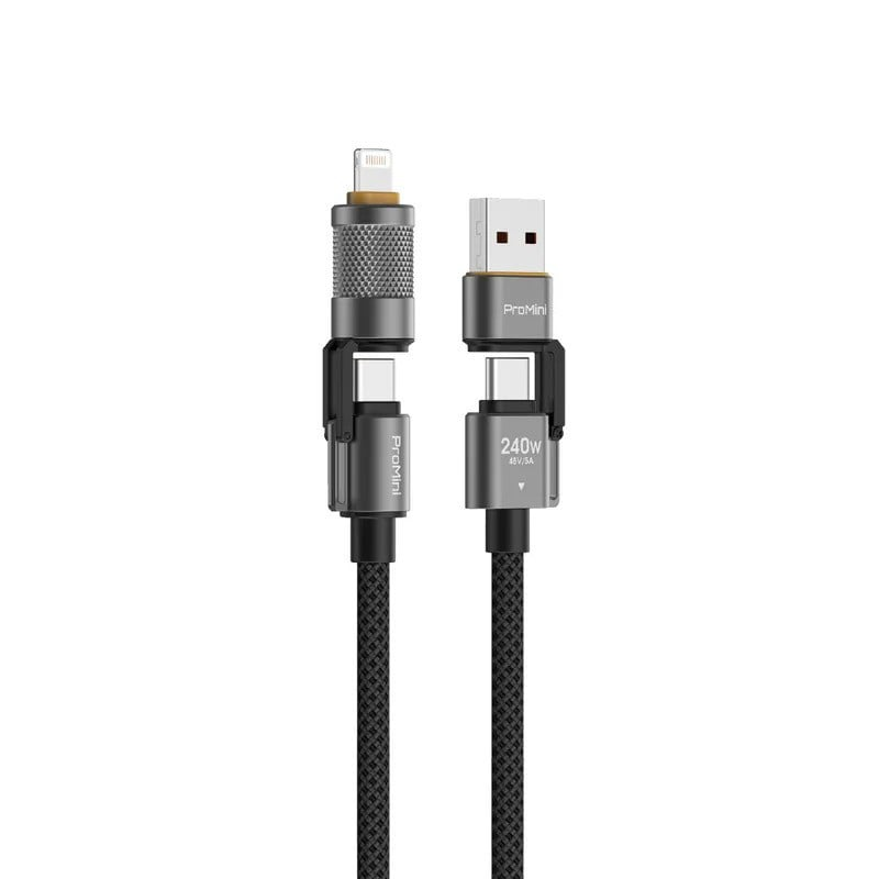 ProMini 240W 四合一磁吸快充傳輸線 1.2M (M4N120)