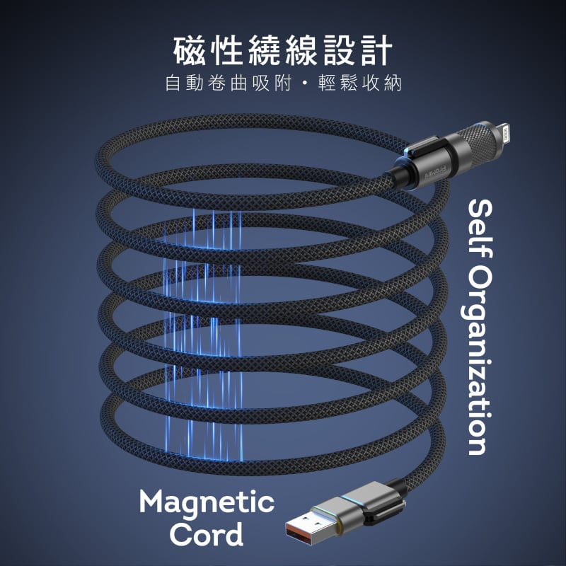 ProMini 240W 四合一磁吸快充傳輸線 1.2M (M4N120)