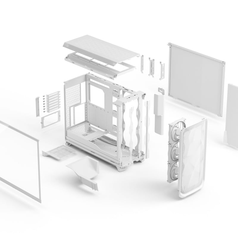 Fractal Design Meshify 3 XL White RGB TG Clear Tint ( FD-C-MES3X-06 )