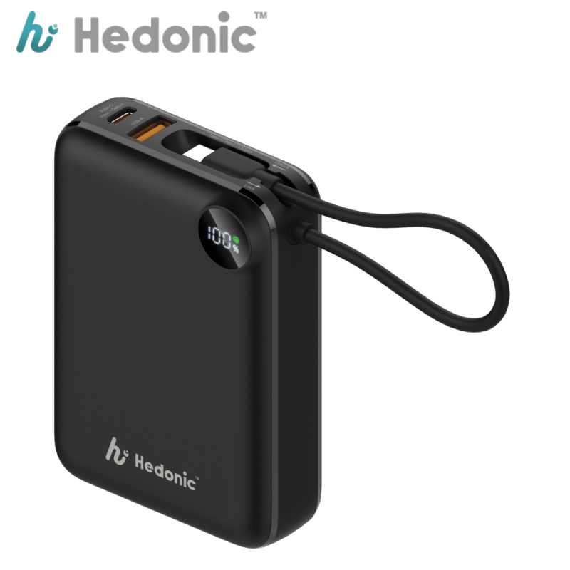 Hedonic PD 3.0 USB-C Cable 流動充電池 20000mAh ( 81053 黑色 / 81054 白色 ) Hedonic PD 3.0 USB-C Cable 流動充電池 20000mAh ( 81053 黑色 / 81054 白色 )