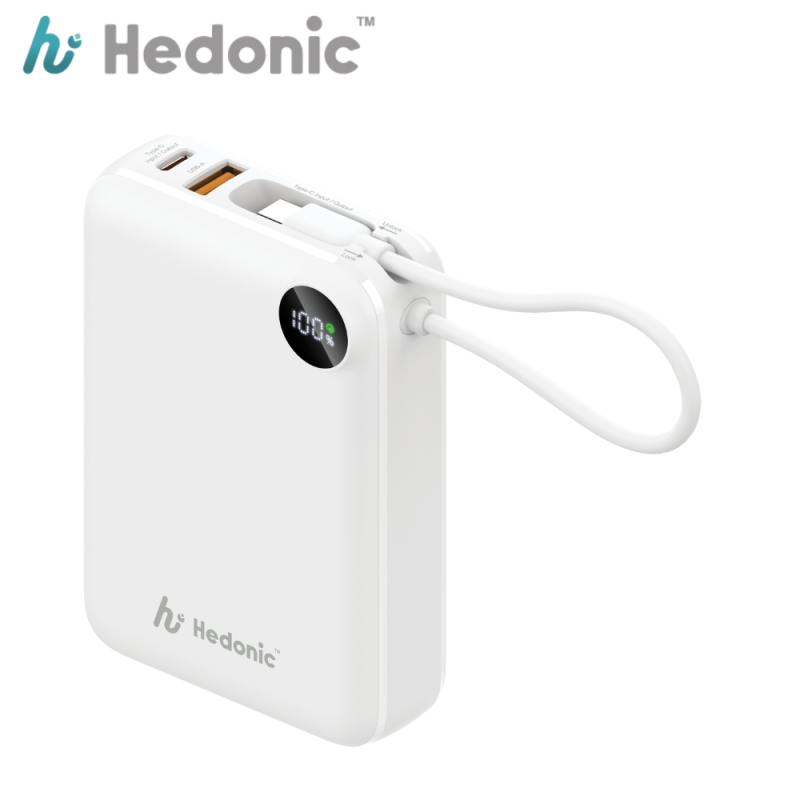 Hedonic PD 3.0 USB-C Cable 流動充電池 20000mAh ( 81053 黑色 / 81054 白色 ) Hedonic PD 3.0 USB-C Cable 流動充電池 20000mAh ( 81053 黑色 / 81054 白色 )