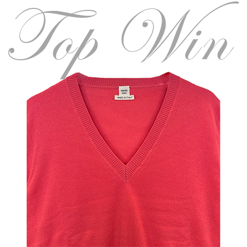 Hermes V領毛衣  平行進口