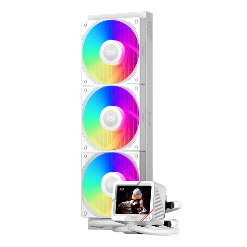 PCCOOLER GT360 ARGB Display 360mm Liquid CPU Cooler ( Black / White )