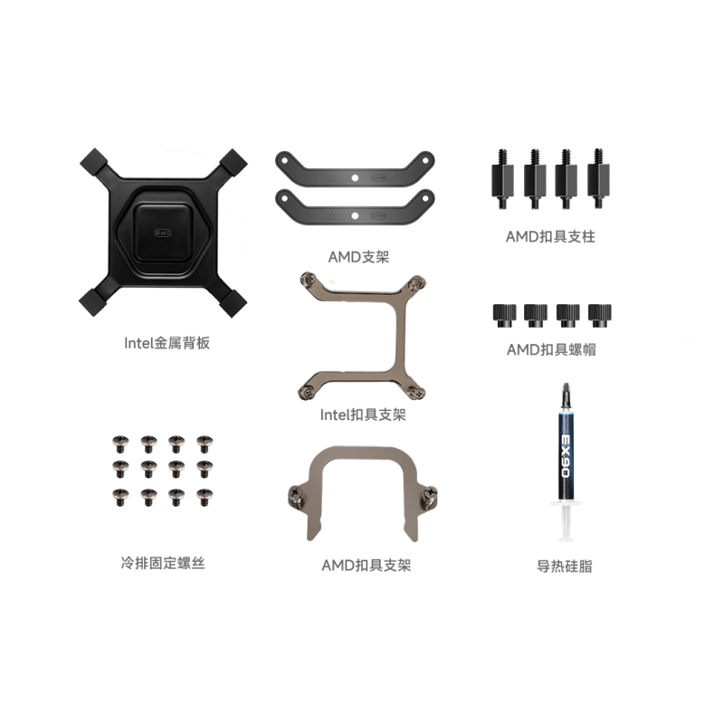 PCCOOLER GT360 ARGB Display 360mm Liquid CPU Cooler ( Black / White )