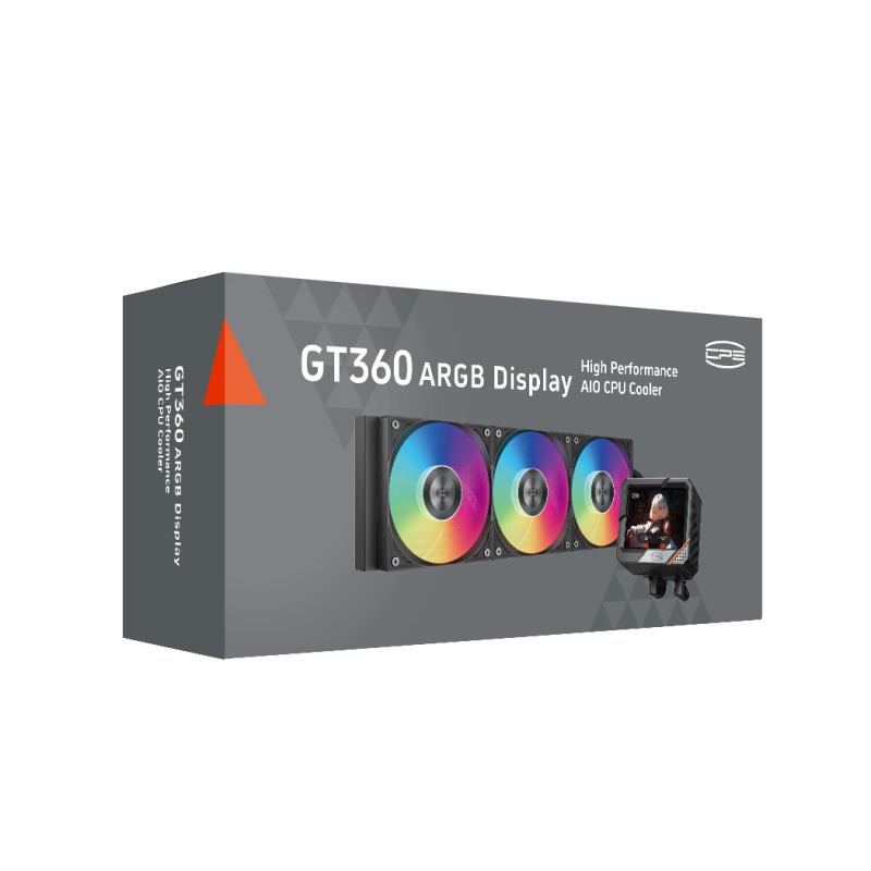 PCCOOLER GT360 ARGB Display 360mm Liquid CPU Cooler ( Black / White )