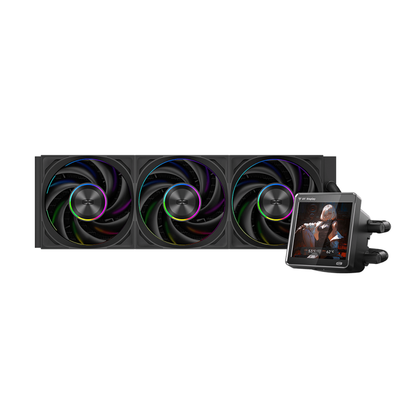 PCCOOLER DT360 ARGB Display 360mm Liquid CPU Cooler ( Black / White )