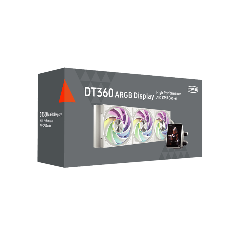 PCCOOLER DT360 ARGB Display 360mm Liquid CPU Cooler ( Black / White )