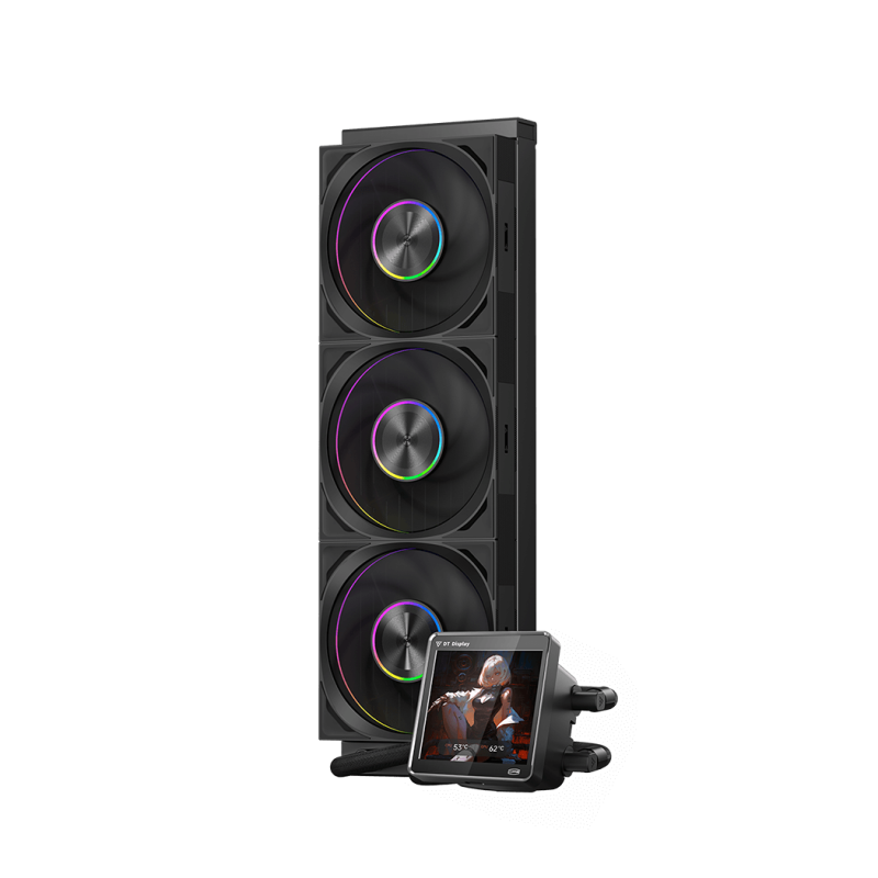 PCCOOLER DT360 ARGB Display 360mm Liquid CPU Cooler ( Black / White )