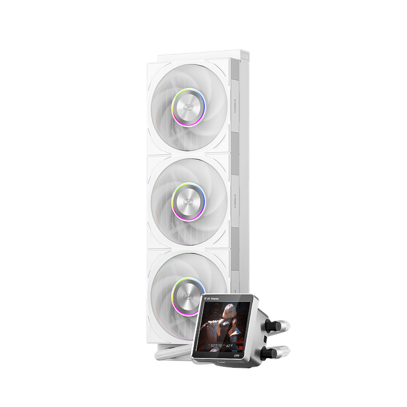 PCCOOLER DT360 ARGB Display 360mm Liquid CPU Cooler ( Black / White )