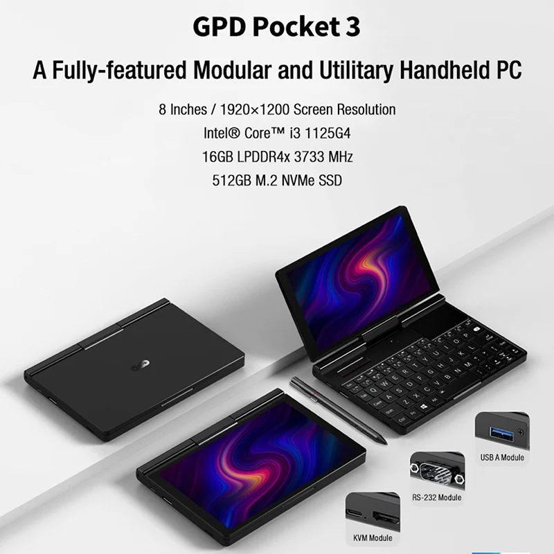 GPD Pocket 3 ( 2025 ) Intel® Core™ i3 1125G4 - GPmall