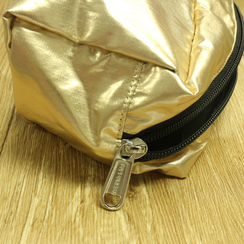 歐美流行 時尚香檳金色化妝袋套裝 一套三件 多用途收納
