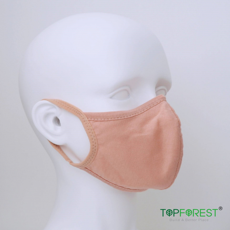 3D立體版型 舒適日本大熱櫻花粉色棉布口罩 1個裝 可清洗重用 環保口罩 口罩套 **不內置開口** - 適合秋冬或冷氣室內使用 M02020
