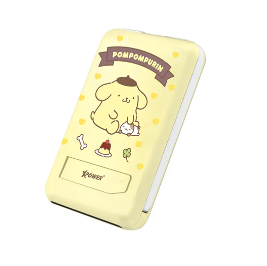XPower x Sanrio Pompompurin M10C+ 6合1 10000mAh多功能迷你20W PD3.0+ 磁吸無線快充移動電源