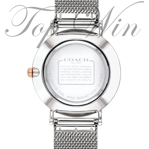 Buy 1 Get 1！ Coach Ladies Perry Watch 蔻馳經典米蘭帶女錶  平行進口