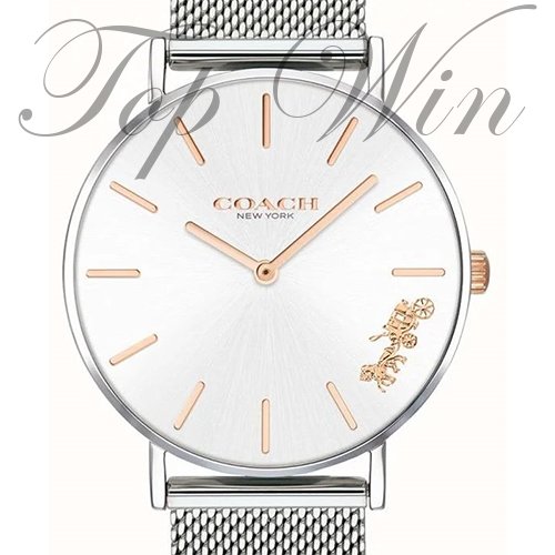 Buy 1 Get 1！ Coach Ladies Perry Watch 蔻馳經典米蘭帶女錶  平行進口