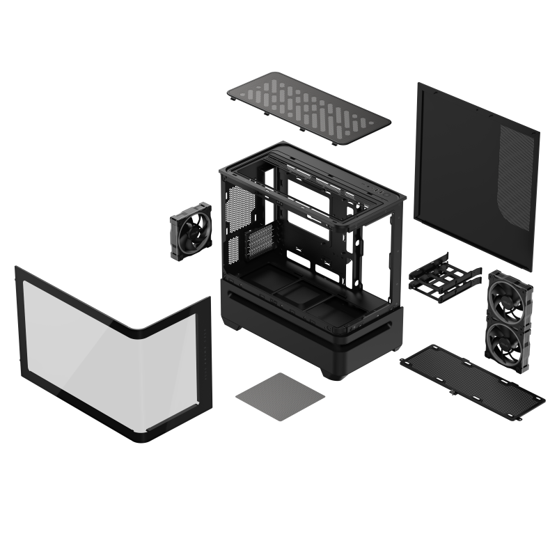 ASUS Prime AP202 ARGB Tempered Glass MicroATX ( BLACK / WHITE )