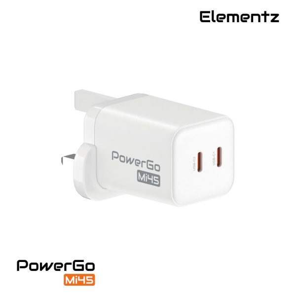 Elementz PowerGo Mi45 2C (氮化鎵) 迷你充電器 PD-Mi45