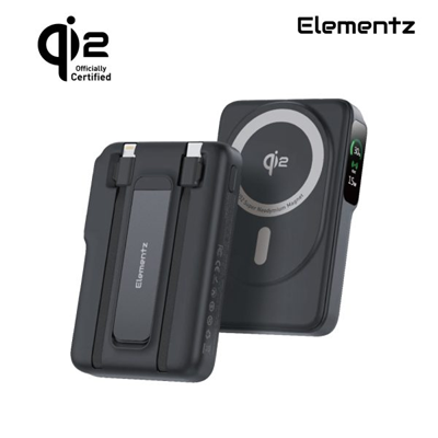 Elementz MagPrime T10-10000mAh 5合1 Qi2認證雙線磁吸無線行動電源 (PMP-T10)