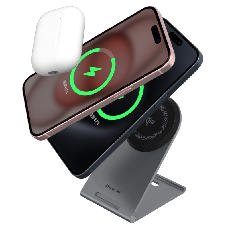 Elementz Qi2 超薄磁吸式無線充電座 FC-51