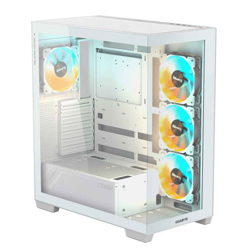 GIGABYTE C500 PANORAMIC STEALTH - ATX ( Black / White ) GIGABYTE C500 PANORAMIC STEALTH - ATX ( Black / White )