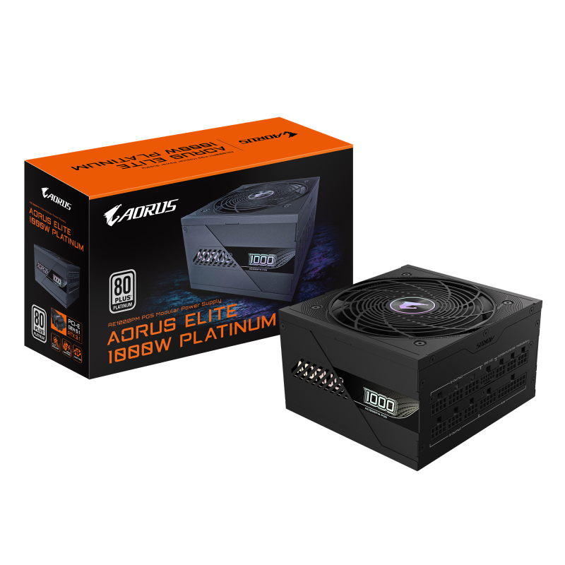 GIGABYTE AORUS ELITE P1000W 80+ Platinum Modular PCIe 5.1 ( Black / White )