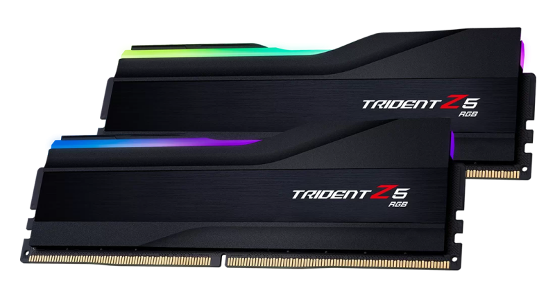 G.Skill DDR5 Trident Z5 RGB Series 6400MHz 32GB Kit CL32 Black (2x16GB) (F5-6400J3239G16GX2-TZ5RK)