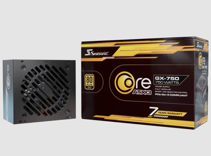 SEASONIC CORE V2 GX750 750W POWER SUPPLY [PCI-E 5.1 ATX3.1] ( BLACK / WHITE )