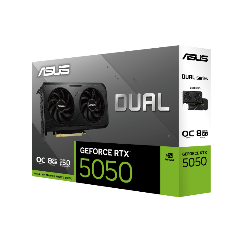 ASUS Dual GeForce RTX™ 5050 8GB GDDR6 OC Edition ASUS Dual GeForce RTX™ 5050 8GB GDDR6 OC Edition