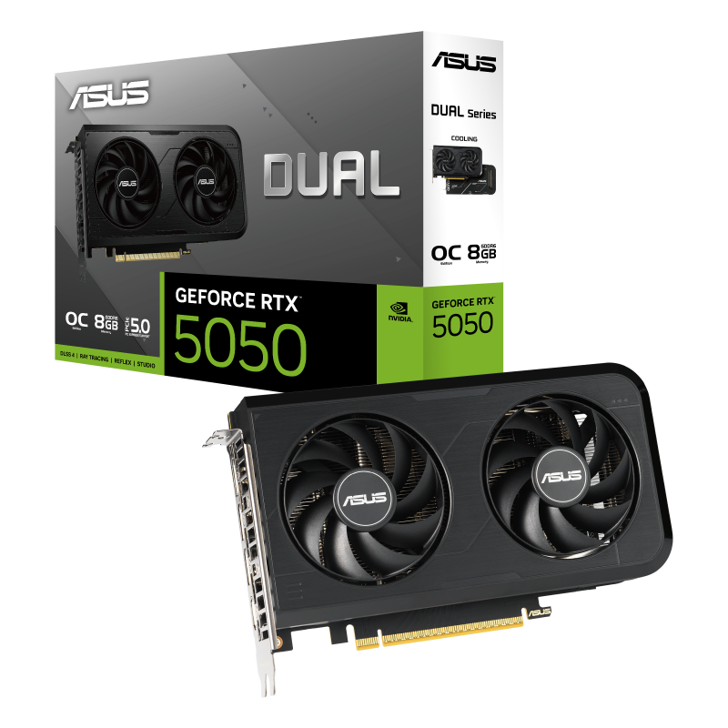 ASUS Dual GeForce RTX™ 5050 8GB GDDR6 OC Edition ASUS Dual GeForce RTX™ 5050 8GB GDDR6 OC Edition