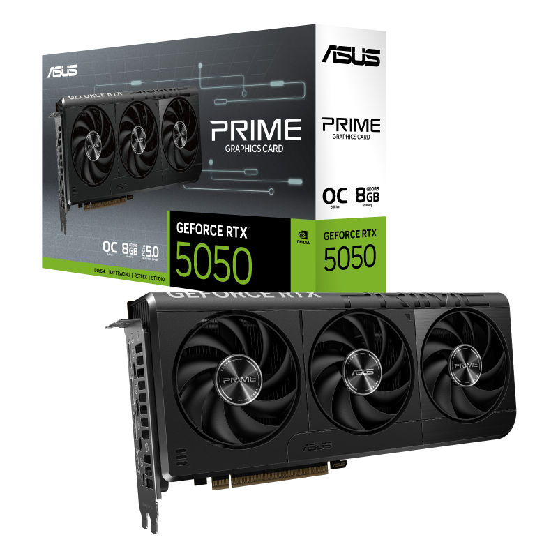 ASUS Prime GeForce RTX™ 5050 8GB GDDR6 OC Edition ASUS Prime GeForce RTX™ 5050 8GB GDDR6 OC Edition