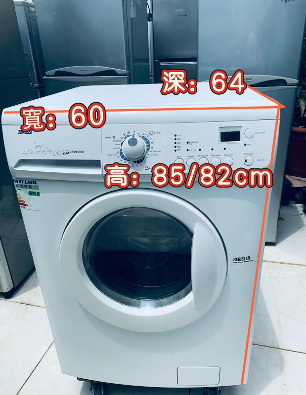 電器 Zanussi 金章 前置式洗衣乾衣機 (6kg/4kg,1000轉/分鐘) ZKG2105 可櫃底/嵌入式安裝 意大行製造 二手電器 包送貨安裝