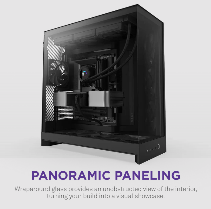 NZXT H9 Flow v2 Large Dual-Chamber Mid-Tower ATX Airflow Case ( Black / White ) NZXT H9 Flow v2 Large Dual-Chamber Mid-Tower ATX Airflow Case ( Black / White )