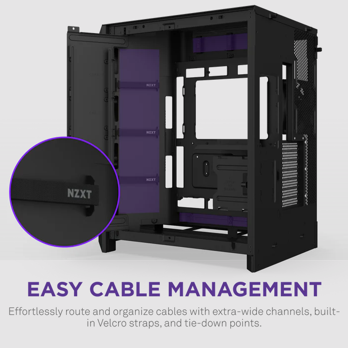 NZXT H9 Flow v2 Large Dual-Chamber Mid-Tower ATX Airflow Case ( Black / White ) NZXT H9 Flow v2 Large Dual-Chamber Mid-Tower ATX Airflow Case ( Black / White )