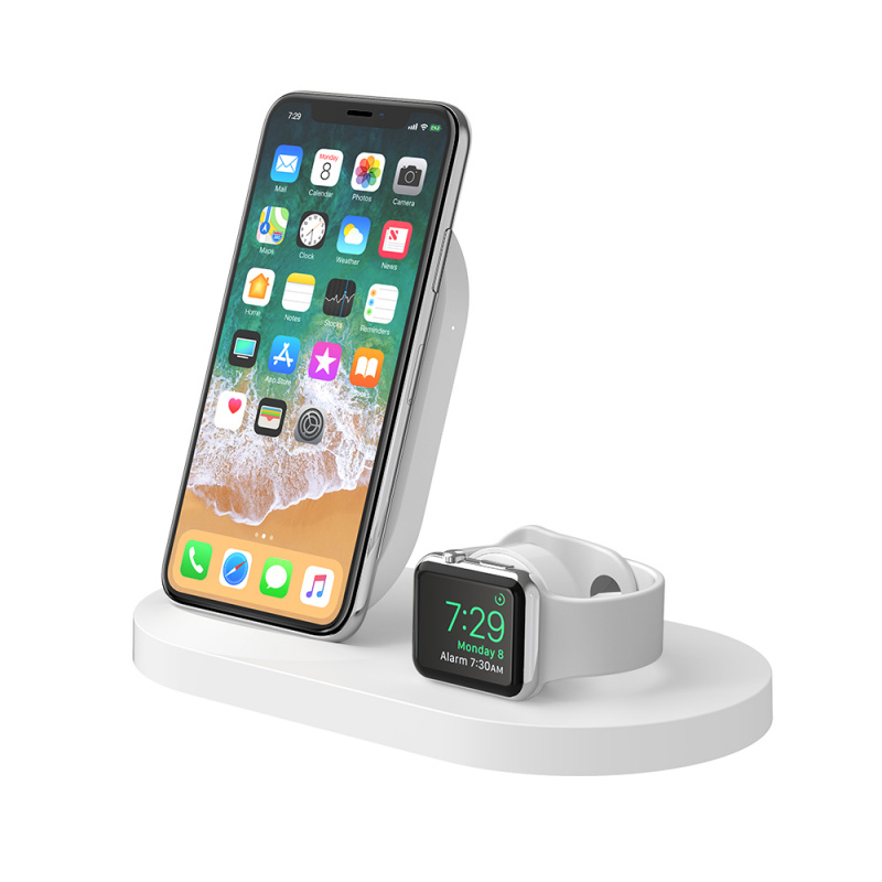 Belkin iPhone + Apple Watch + USB-A 連接埠專用的 BOOST↑UP™ 無線充電底座