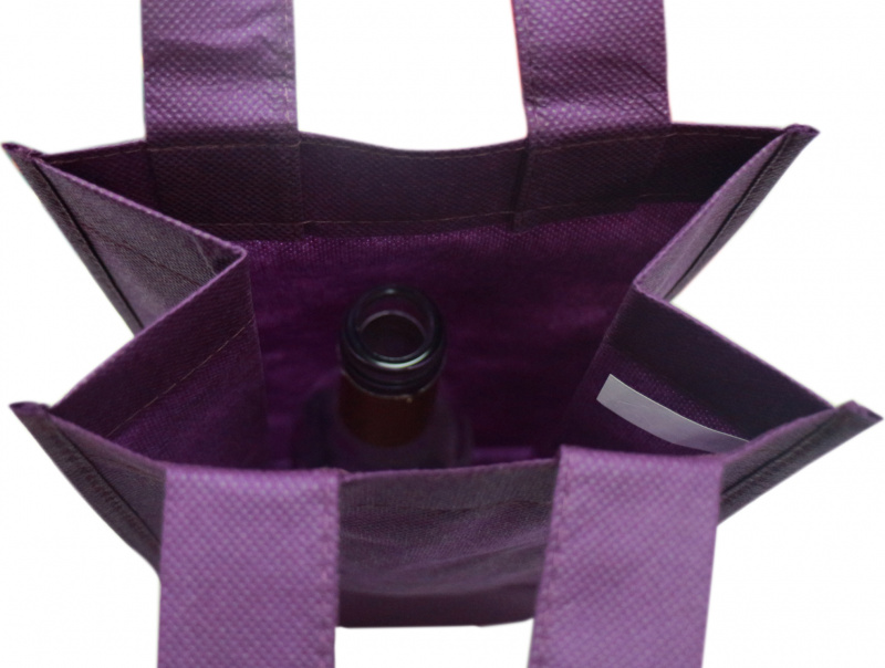 禮物環保紫紅色酒袋10個廠價特惠裝 多用途包裝用品 SNB002